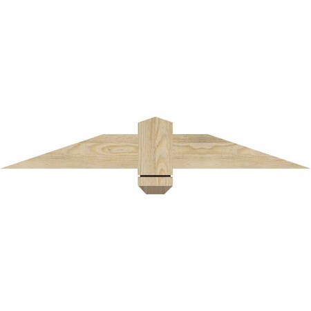 Ekena Millwork Eugene Rough Sawn Timber Gable Bracket, Douglas Fir, 36"W x 6"H x 2"D x 4"F, 4/12 Pitch GBW036X06X0204EUG00RDF